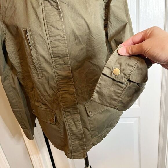 Love Tree Anorak Cargo Military Safari Utility Field Hooded Full Zip Jacket - Picture 10 of 16